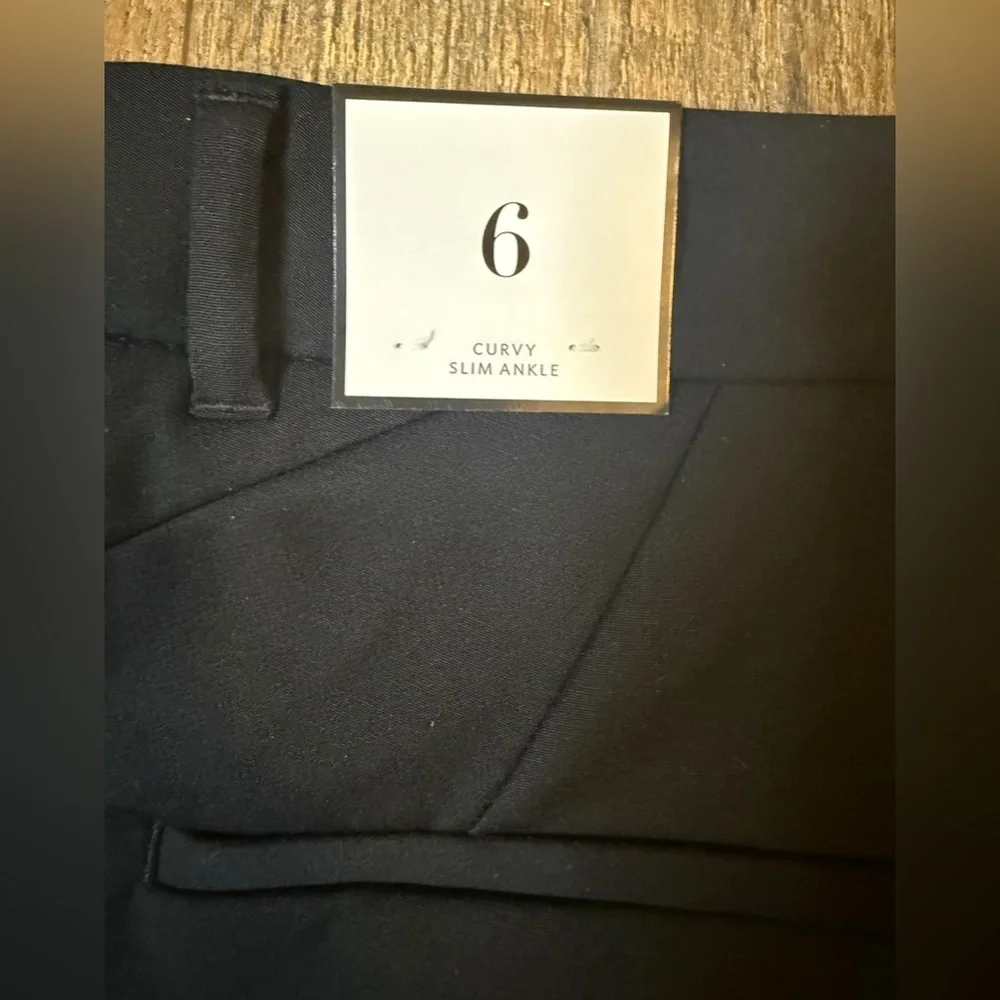 White House Black Market NWT Black Curvy Slim Ankle Sz 6 - Picture 3 of 9